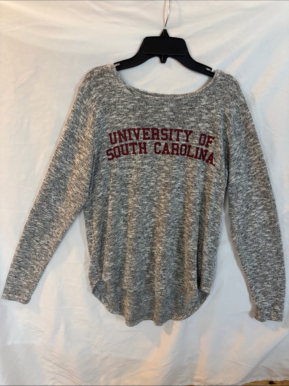 University of South Carolina Gray Marled Long Sleeve Top